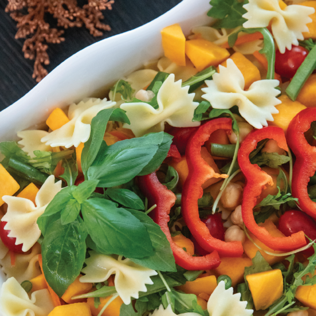 Chef Lynn Michelle's Pumpkin Bowtie Pasta with sage butter and parmesan