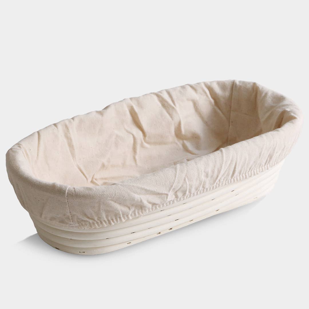 Oblong Proofing Basket and Liner Breadtopia