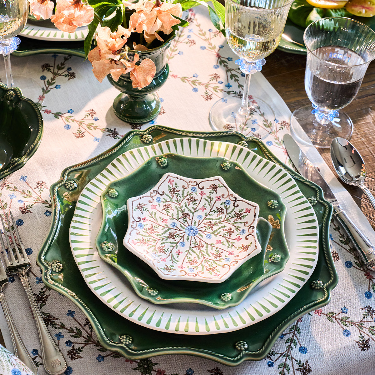 Berry & Thread 16" Platter - Basil