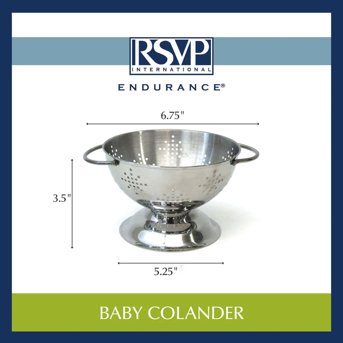 Precision Baby Pierced Colander Kitchen Tools RSVP International