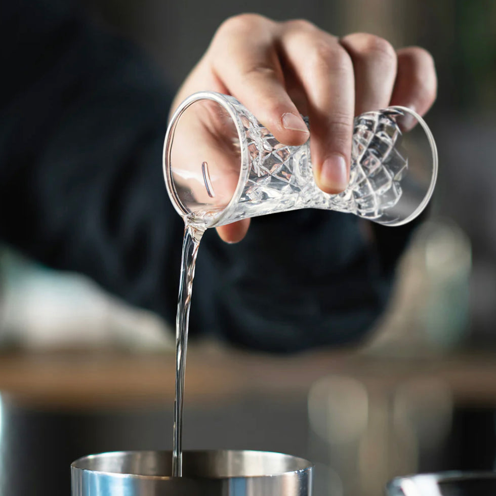 Yarai Glass Double Jigger Bar Tools & Items Final Touch