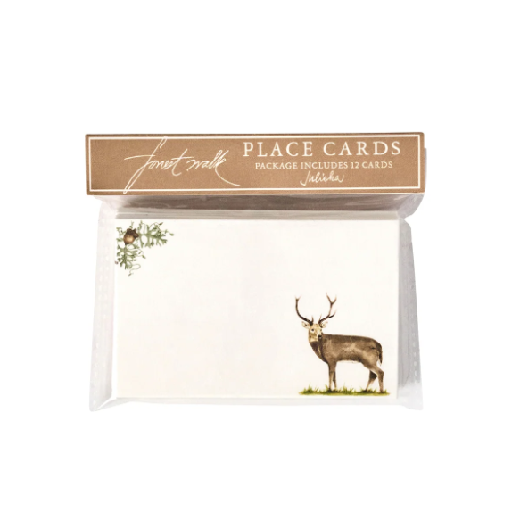 Forest Walk Stag Place Card - Set/12