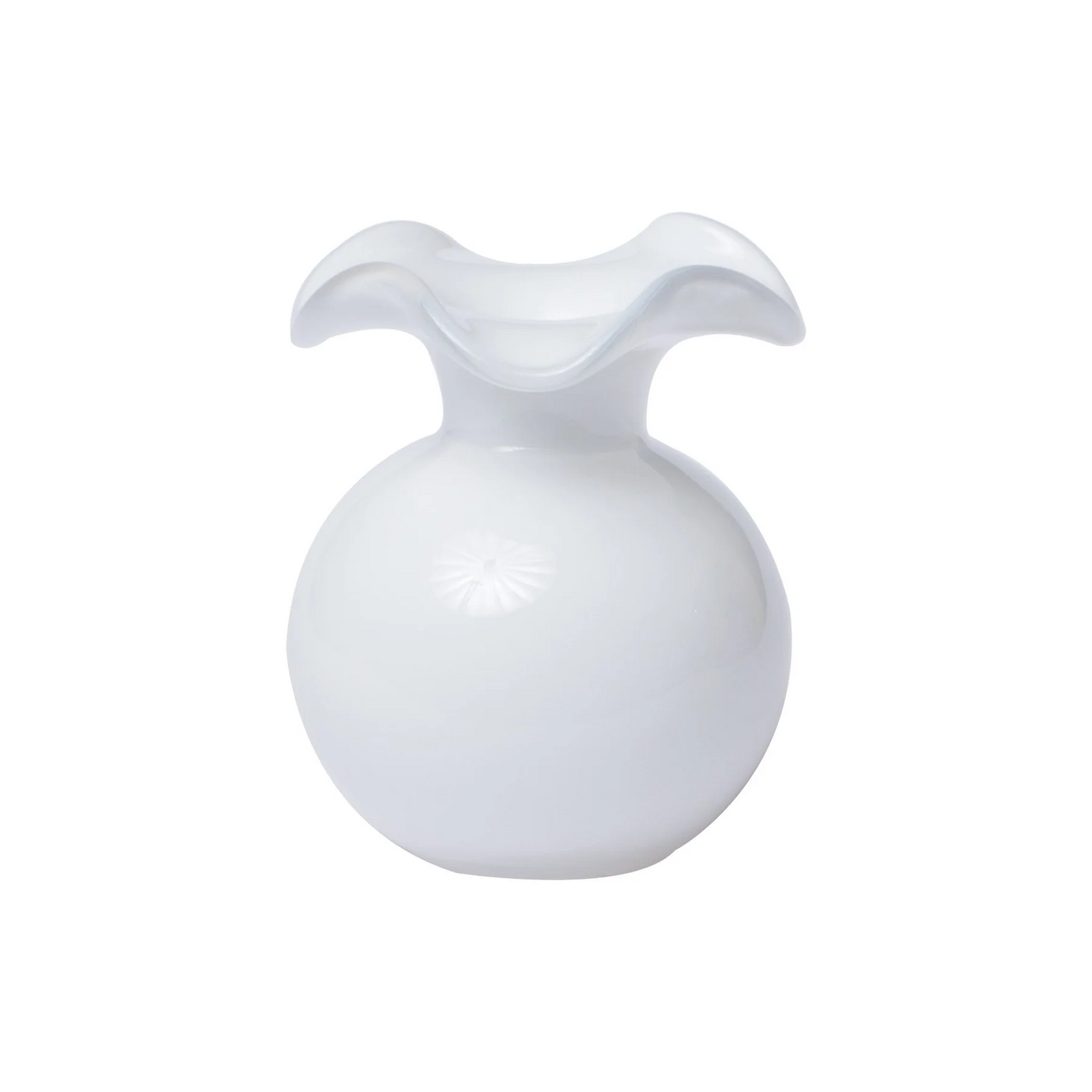 Hibiscus Glass White Bud Vase  vietri