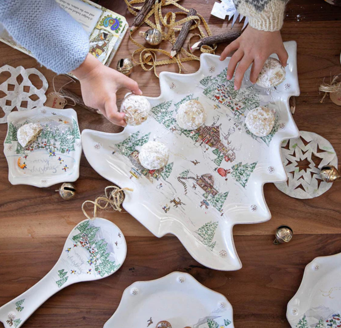 Juliska Berry & Thread North Pole 15" Tree Platter Holiday Juliska