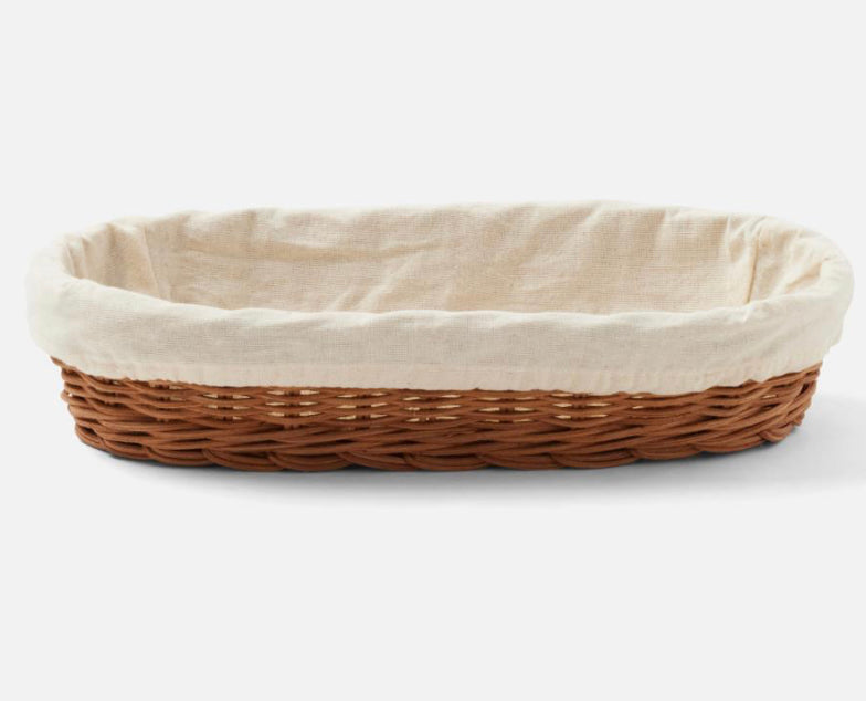 Rattan Bread Basket Serveware Blue Pheasant