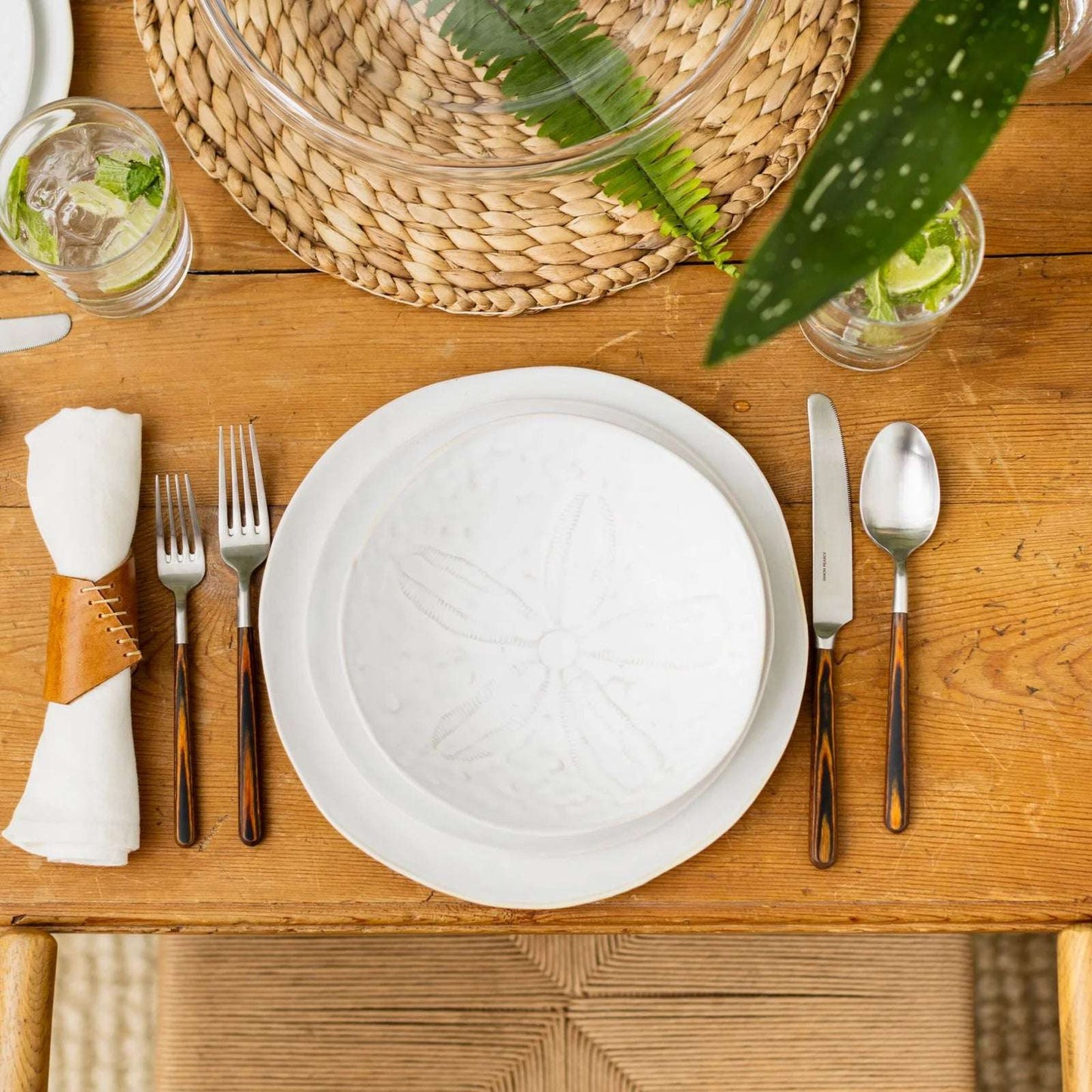 Simon Pearce Burlington Sand Dollar Pasta Bowl - Cloud Dinnerware Simon Pearce