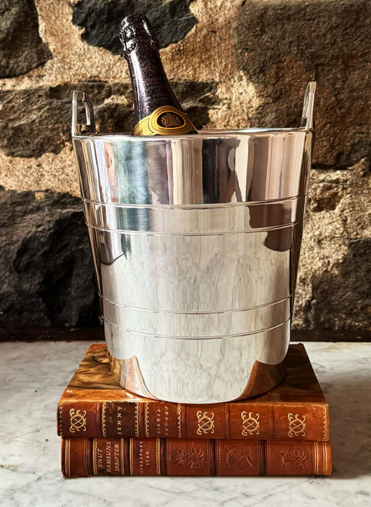 Vintage HÔTEL Silver Wine Chiller Bucket Ice Bucket