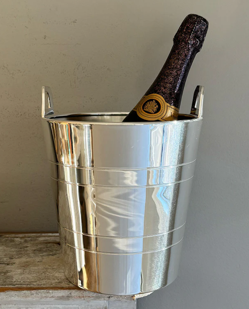 Hôtel Silver Private Label Tab Handled Wine Cooler/Champagne Bucket Hotel Silver Hotel Silver