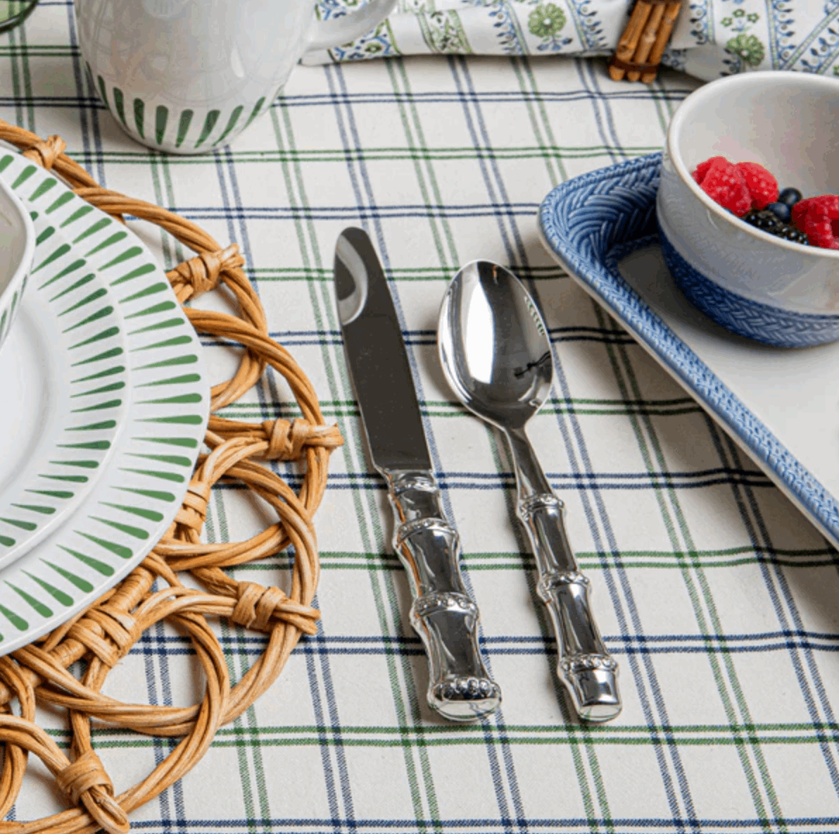 Juliska Bamboo 5pc Place Setting - Polished Tableware Juliska