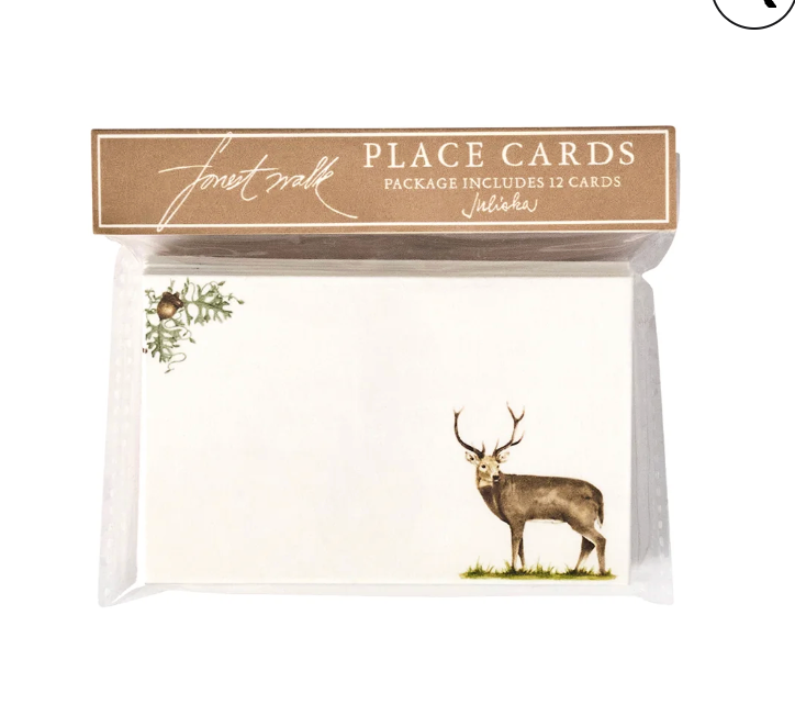 Forest Walk Stag Place Card - Set/12