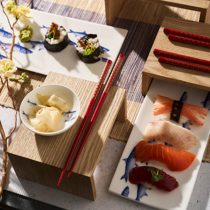 School of Fish Sushi Tray - Large  Caskata