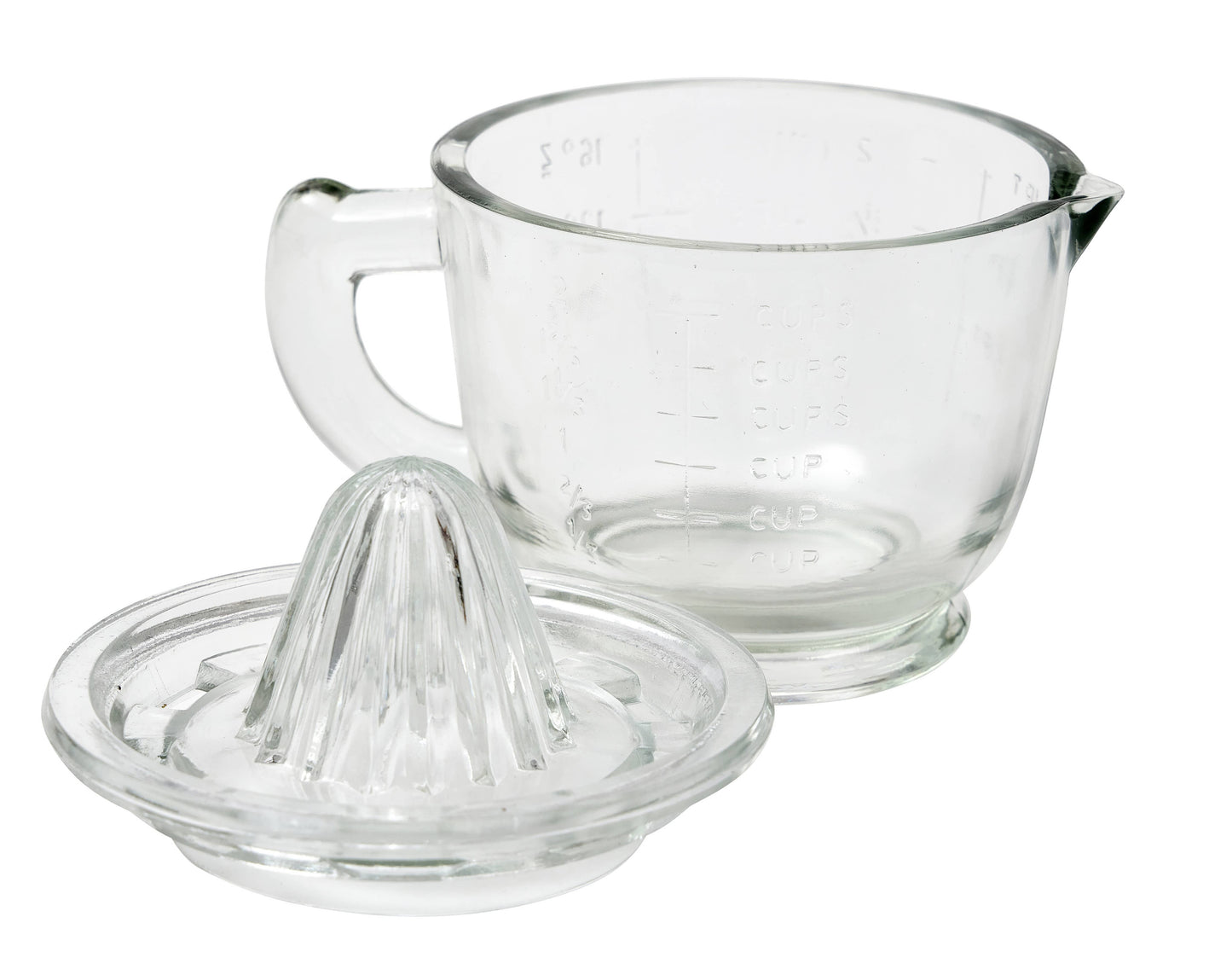 Bistro Glass Citrus Hand Press Juicer with Measuring Cup Kitchen Tools etúHOME