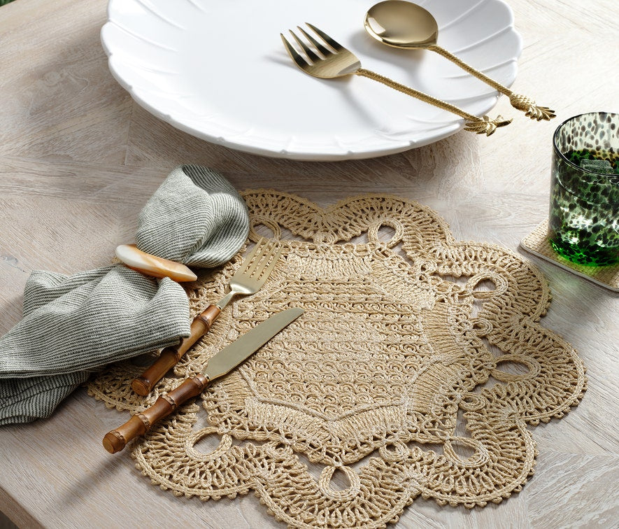 Saunton Pinstripe Napkin Napkins Blue Pheasant