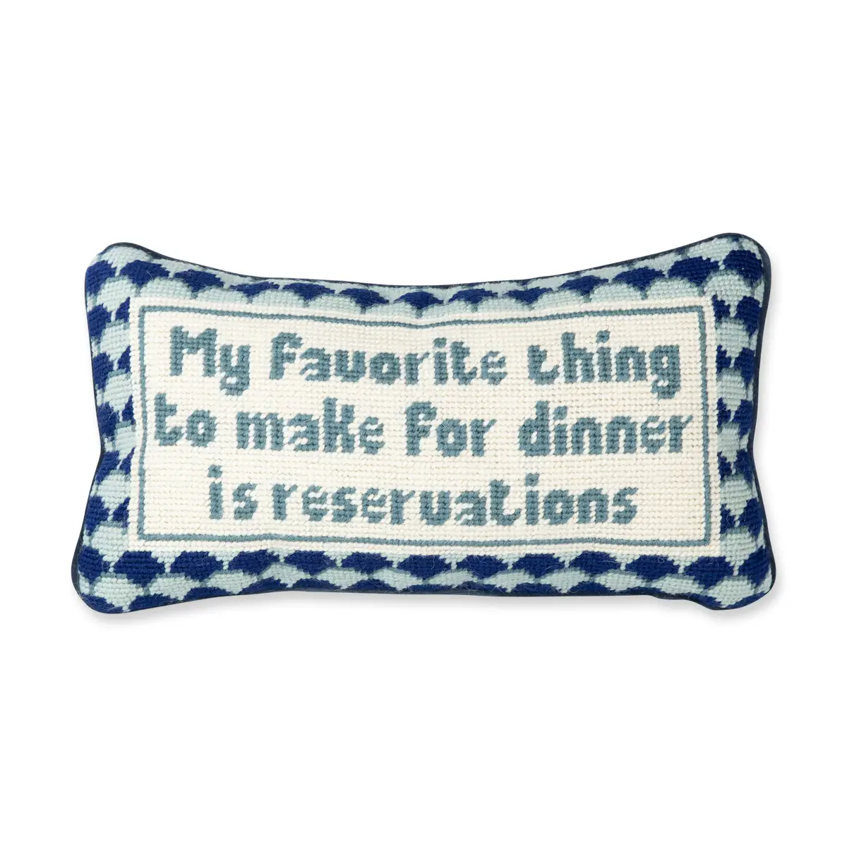 The Best Things in Life Needlepoint Pillow
