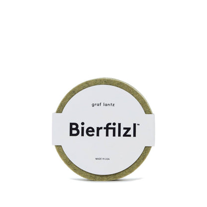 Bierfilzl Merino Wool Felt Round Coaster 4 Pack - Sage  Graf Lantz
