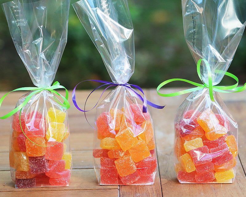 Hard Bottom Candy Bags - Flat bottom (pack of 10) Food Containers Bags & Bows