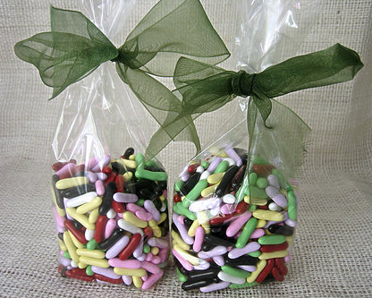 Hard Bottom Candy Bags - Flat bottom (pack of 10) Food Containers Bags & Bows
