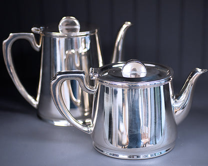 HÔTEL Silver Tea & Coffee Pot - Half Moon Finial Tableware Hotel Silver