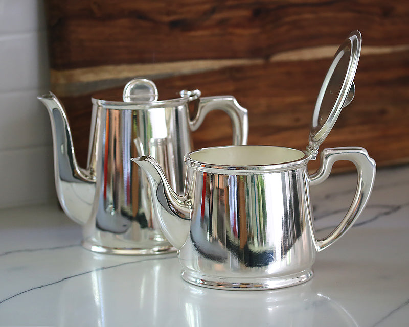 HÔTEL Silver Tea & Coffee Pot - Half Moon Finial Tableware Hotel Silver
