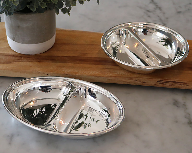 HÔTEL Silver Divided Dish Tableware Hotel Silver