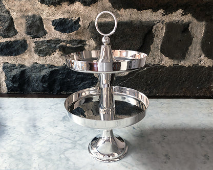 Hôtel Silver London 2-Tier Oyster Stand Tableware Hotel Silver