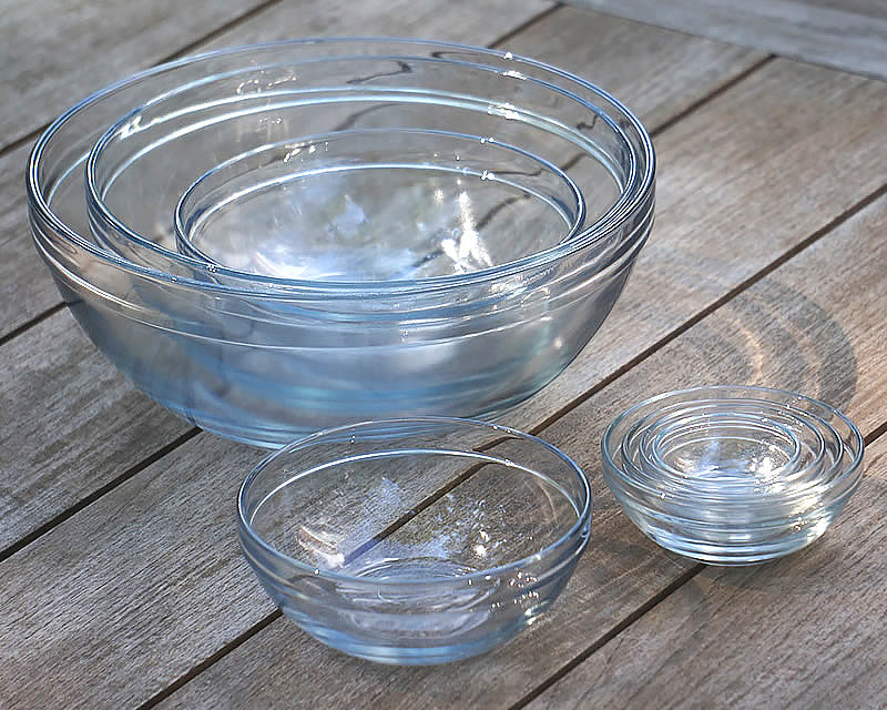 14-Piece Glass Bowls with Lids, Glass Salad Bowls Set - for Baking,  Cooking, Meal Prep and Kitchen Food Storage - Nesting and Microwave Safe