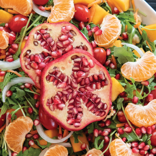 Chef Lynn Michelle's Pumpkin Fall Salad with roasted squash and seasonal greens