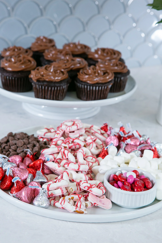 Valentine's Day table setting and entertaining ideas in Ina Garten style