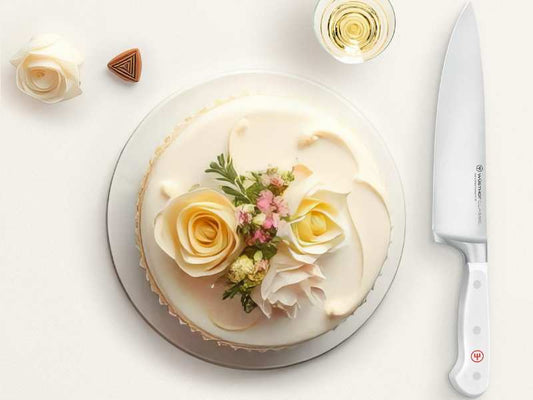 Curated wedding gift display with elegant kitchenware and serveware from Cassandra's Kitchen