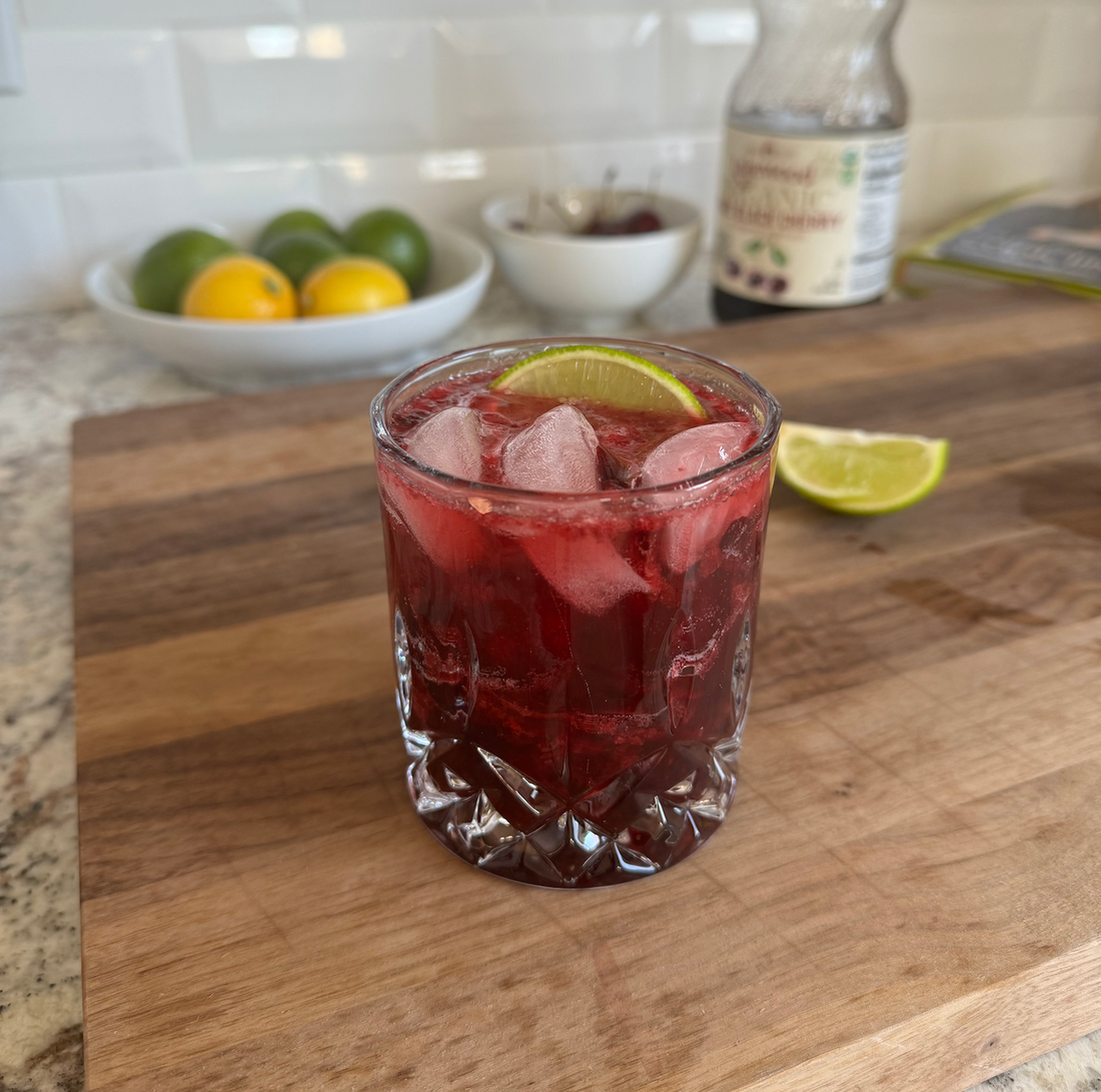 Dark Cherry Lime Mocktail