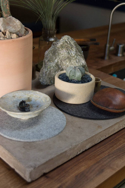 Round Merino Wool Felt Trivet 10": Granite Kitchen Tools Graf Lantz