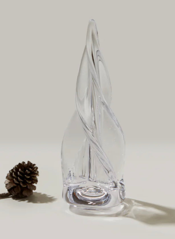 Spiral four sided tree in a gift box Holiday Simon Pearce