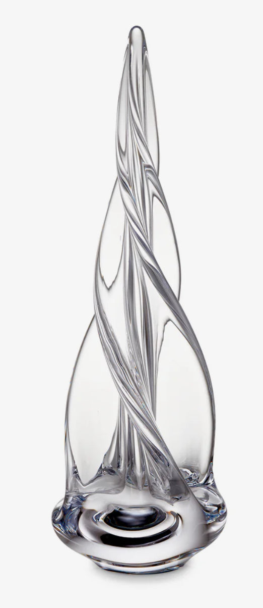 Spiral four sided tree in a gift box Holiday Simon Pearce