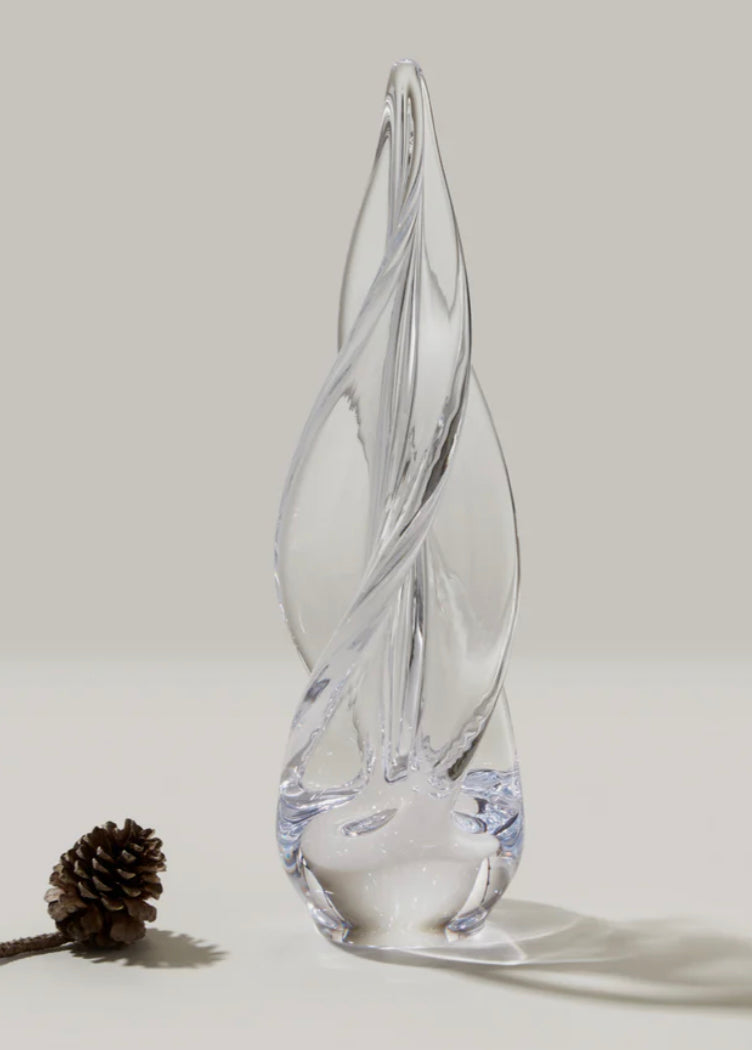 Spiral four sided tree in a gift box Holiday Simon Pearce