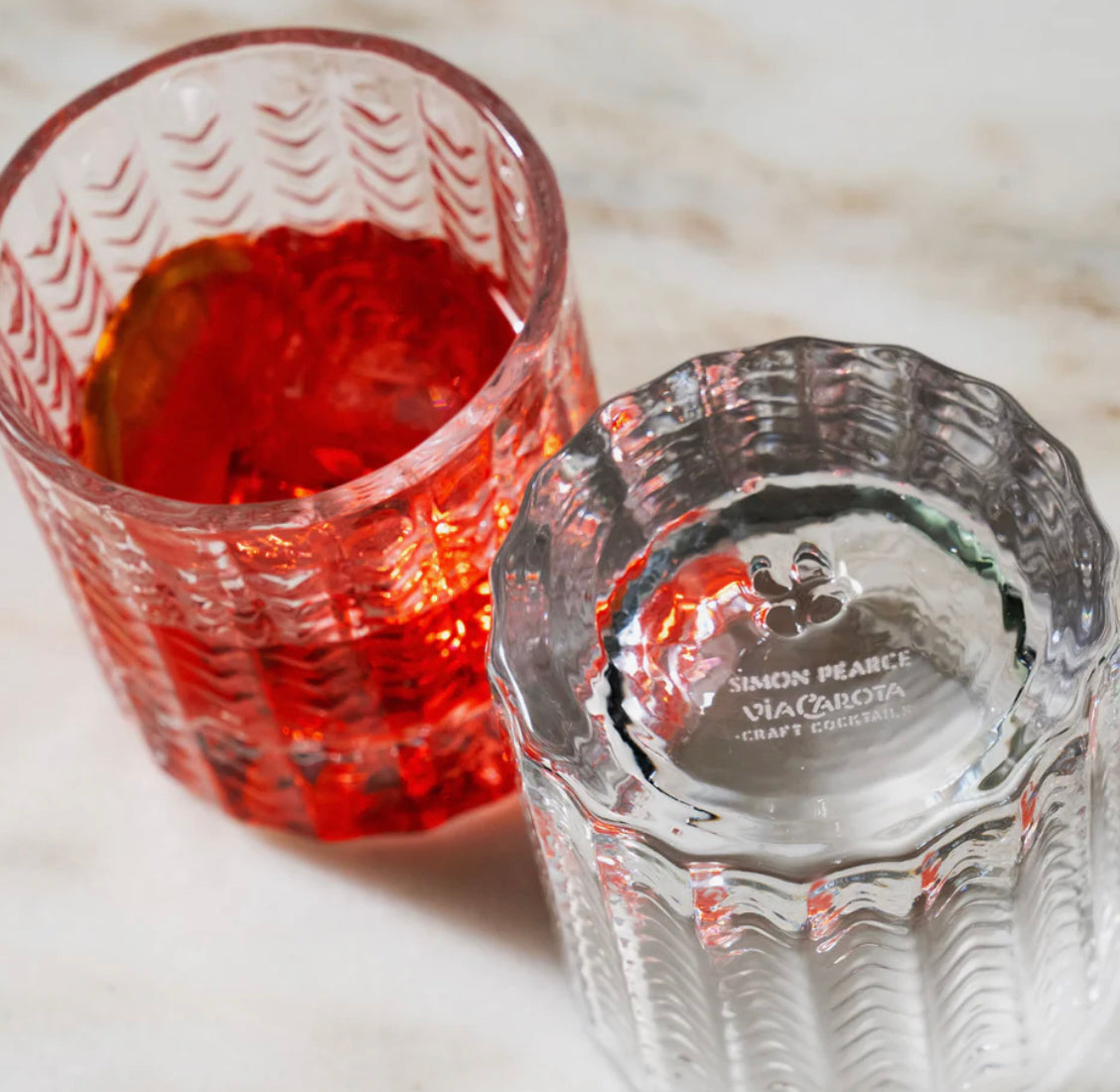 Simon Pearce Greenwich Lowball Glass in a gift box - Set of 2 Tableware Simon Pearce