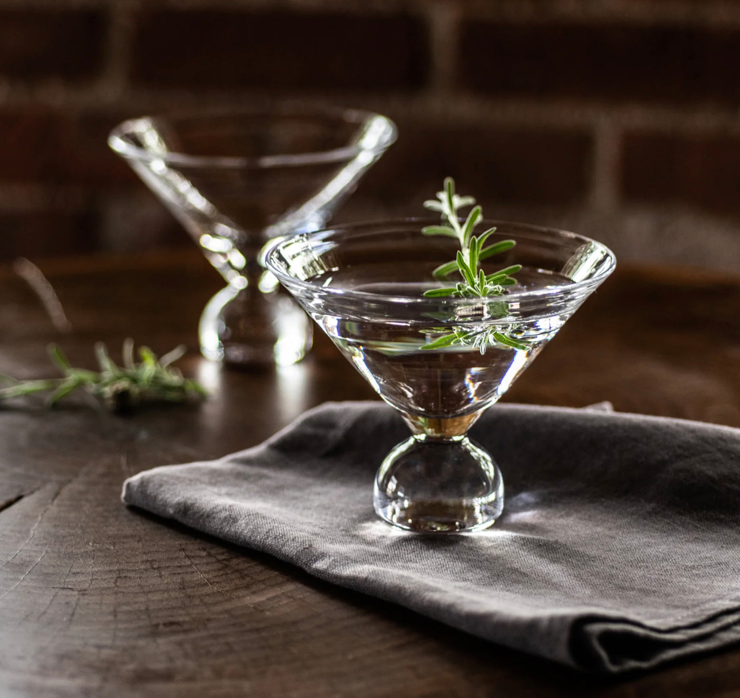 Simon Pearce Benson Martini Set of 2 in Gift Box Drinkware Simon Pearce