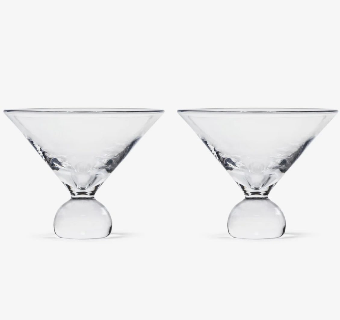 Simon Pearce Benson Martini Set of 2 in Gift Box Drinkware Simon Pearce