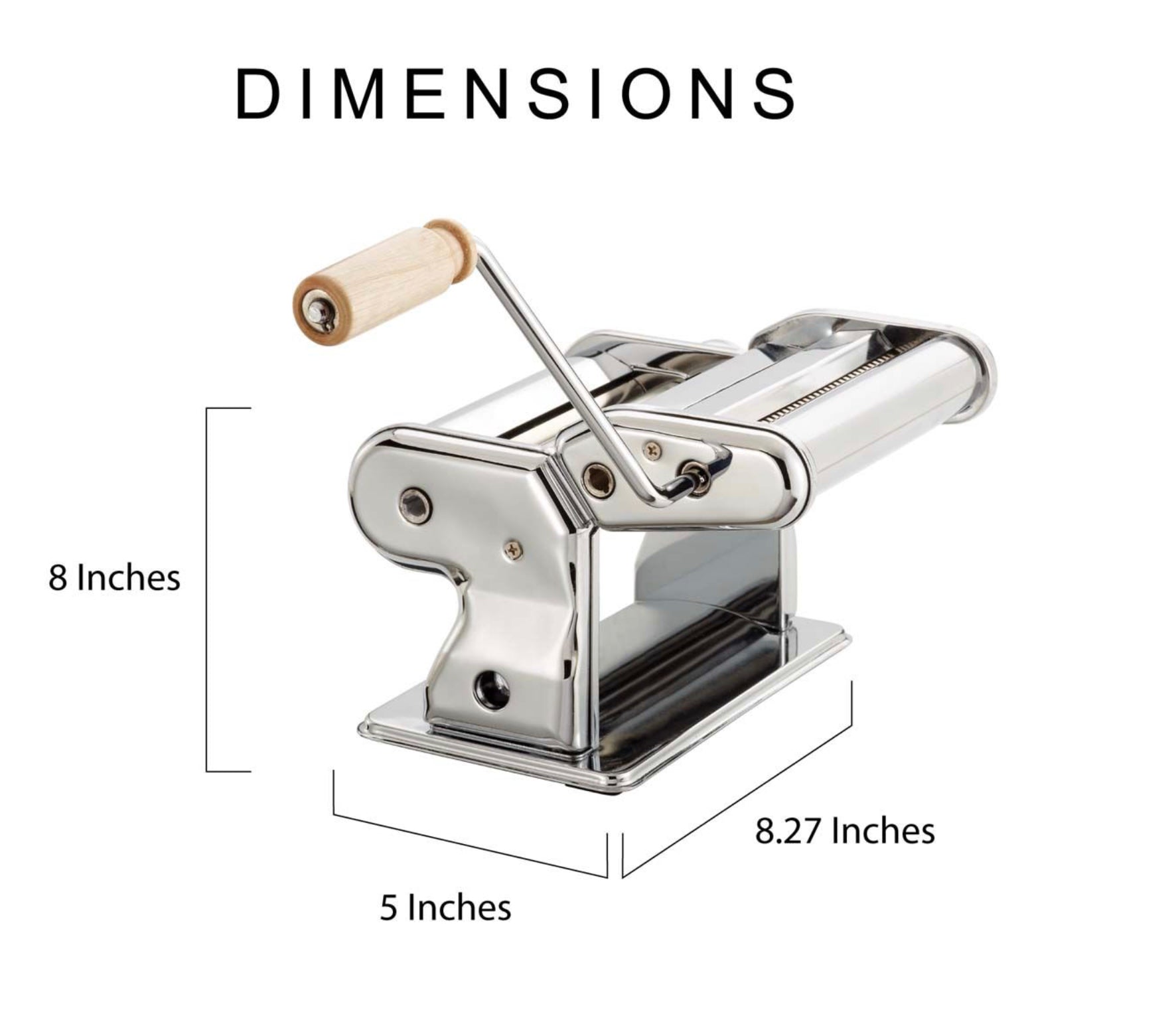 Fantes Aunt Gina's Pasta Machine with Double Pasta Cutter Kitchen Tools Harold Import