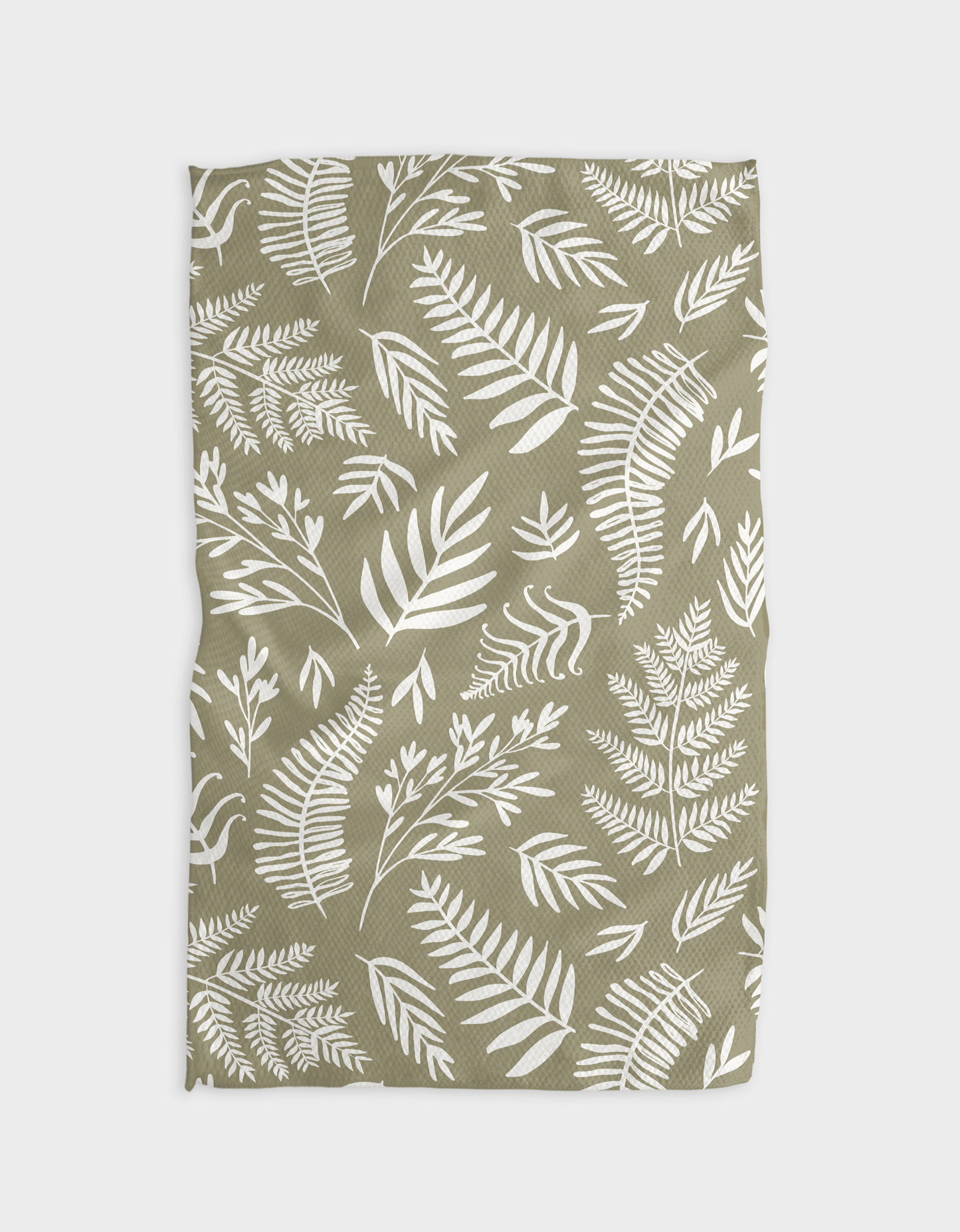 Olive Kitchen Tea Towel Geometry