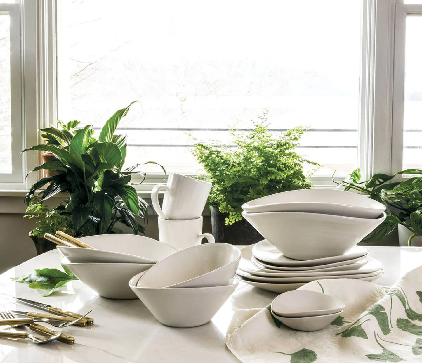 Simon Pearce Barre Dinnerware - Alabaster