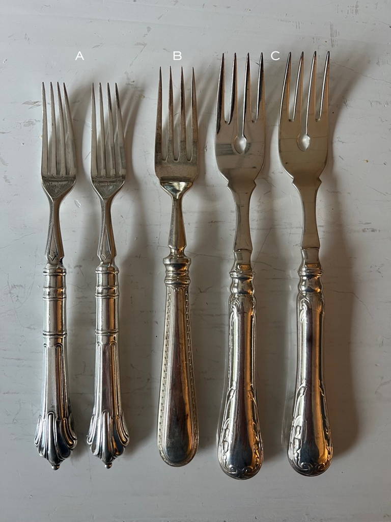 HÔTEL Silver Hollow Handle Forks - Cassandra's Kitchen