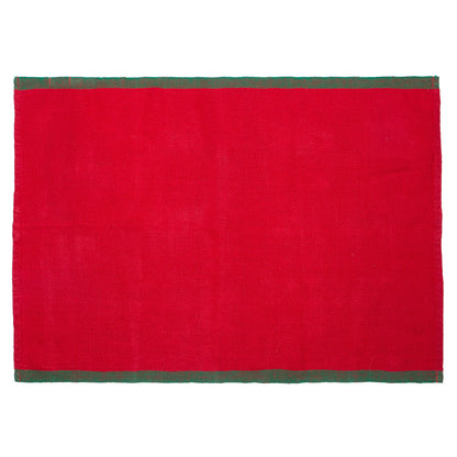 Color Block Red & Green Napkins 20x20 - Set of 4: Red & Green