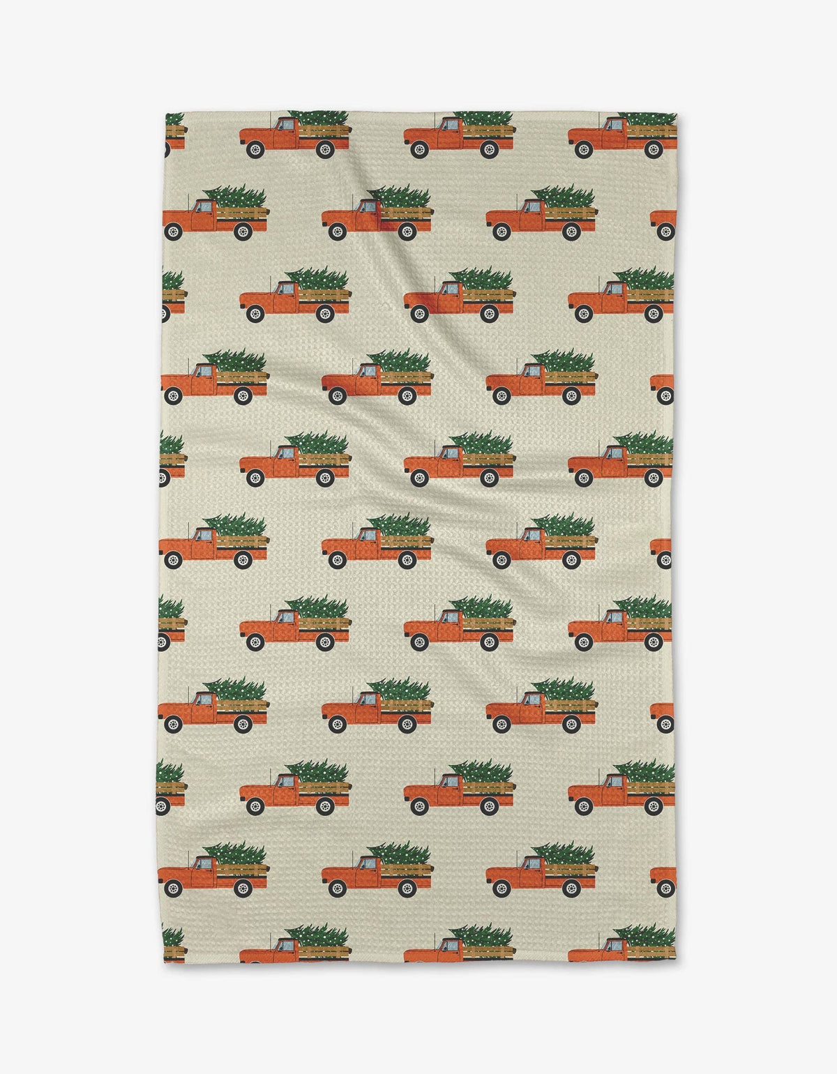 Christmas Ride Tea Towel Linens and placemats Geometry