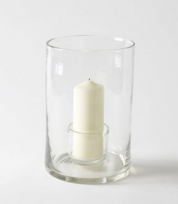 Henry Dean Tournon Clear Hurricane Vase Vase Henry Dean