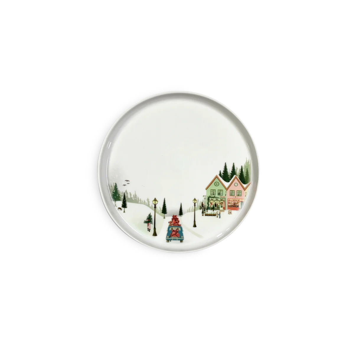 Pillivuyt Winter Decor Toulouse Plate 7.75" Holiday Pillivuyt