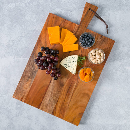 Artisan Wood Natural Wood Acacia Serving Board - 18"x14"x1" Heritage Lace
