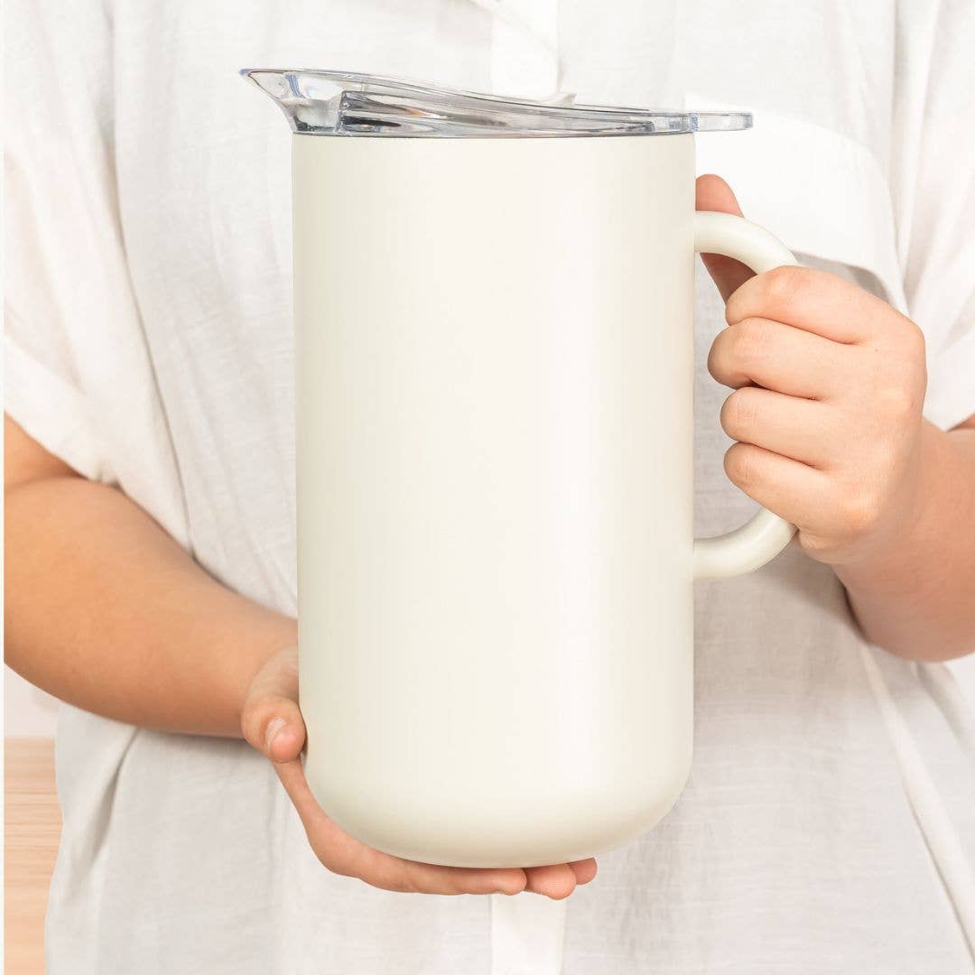 Vacuum-Insulated 2-Liter Pitcher in Bone served