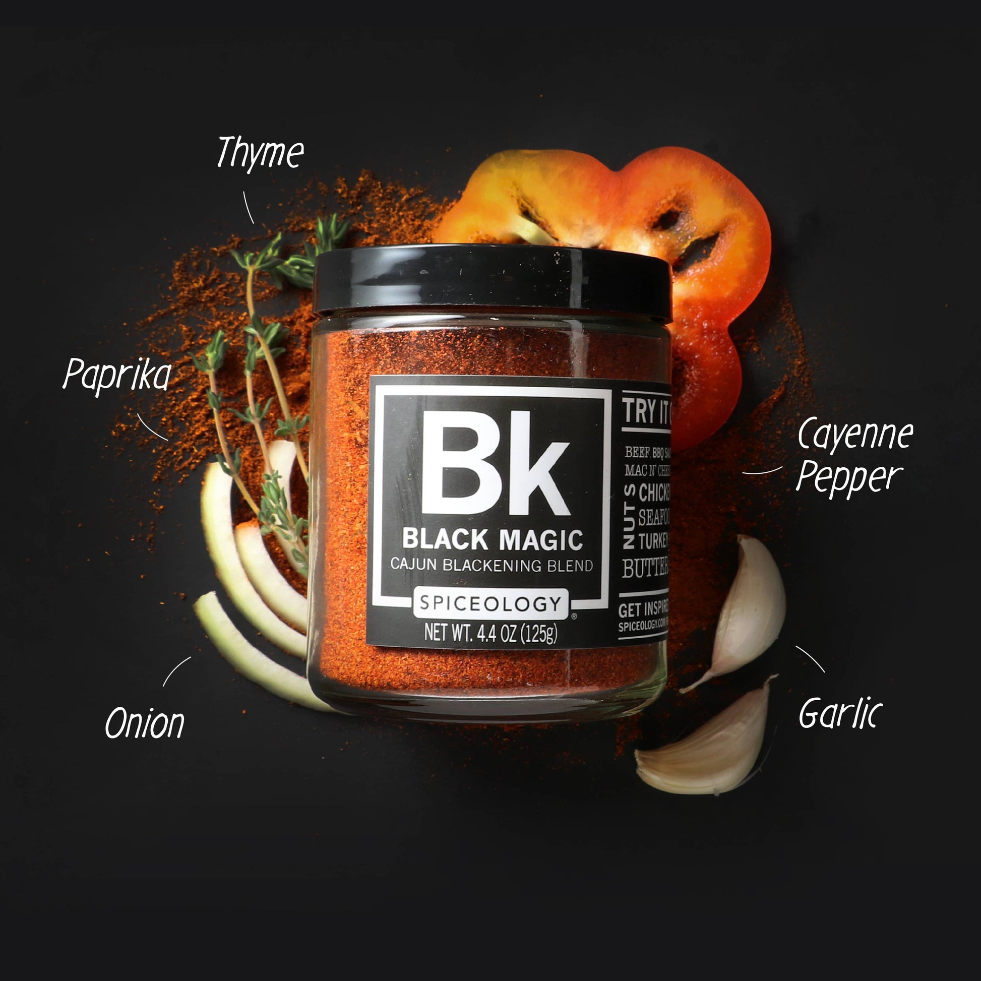 Black Magic | Cajun Blackening Rub: Small Food Spiceology