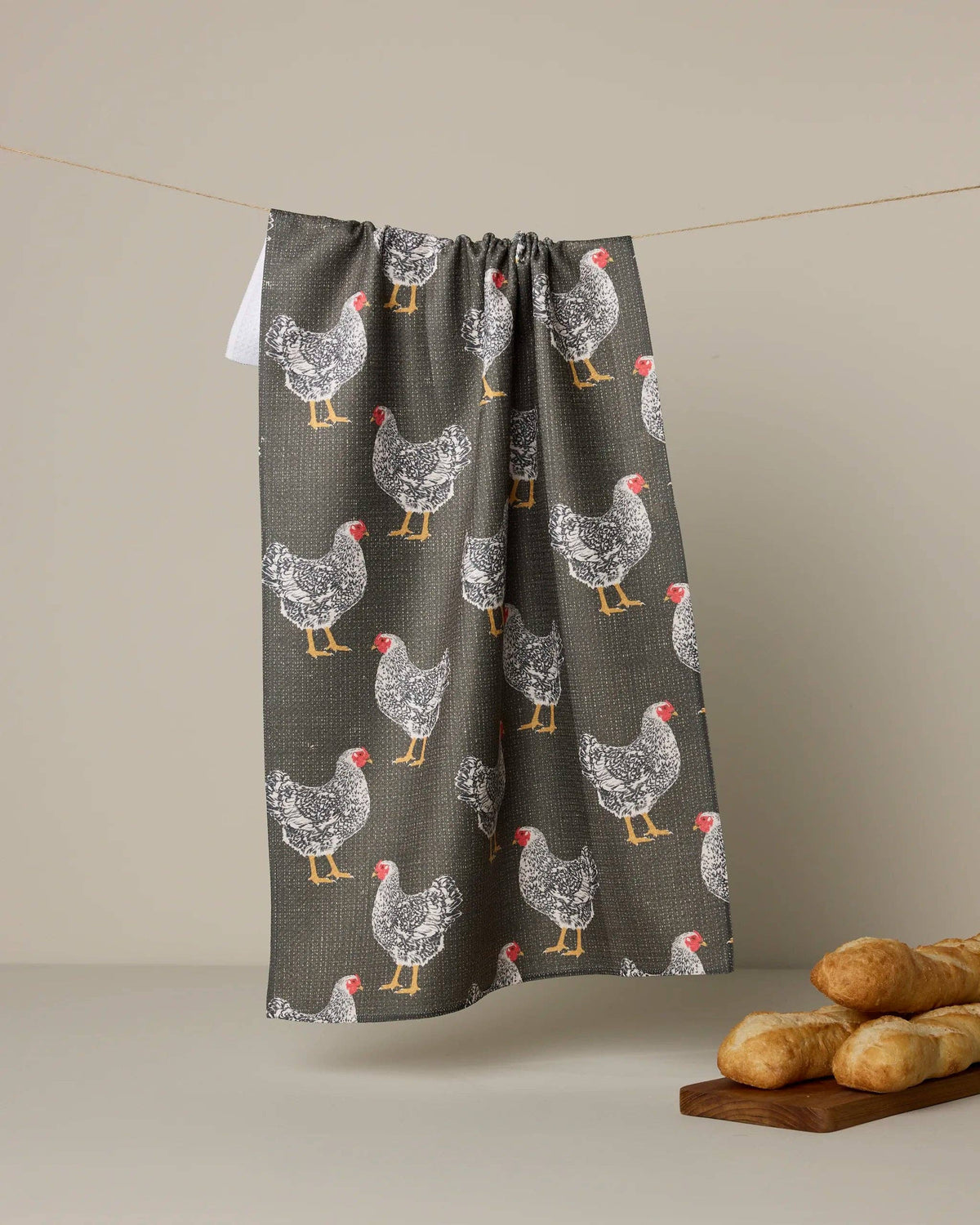 Hen House Tea Towel Geometry