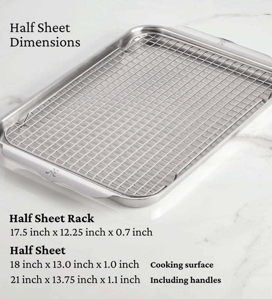 Hestan OvenBond Tri-ply 3-Piece Sheet Pan Set Cookware Hestan
